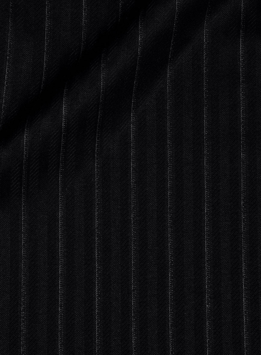 Charles Clayton Amper Black Wool Cashmere Jacket - StudioSuits