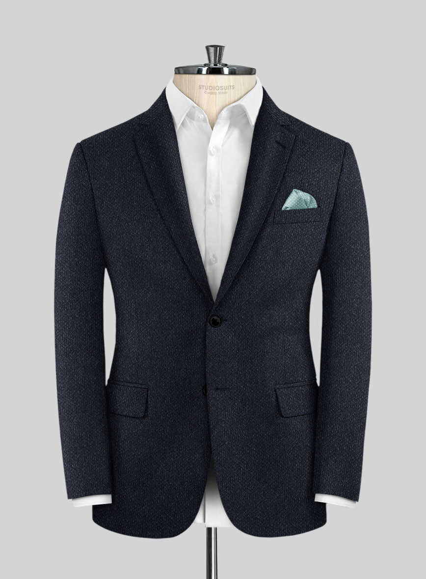 Dark Blue Cashmere Jacket - StudioSuits