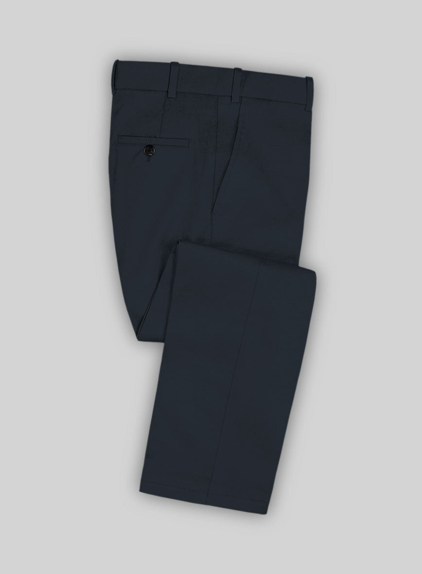 Dark Blue Stretch Chino Suit