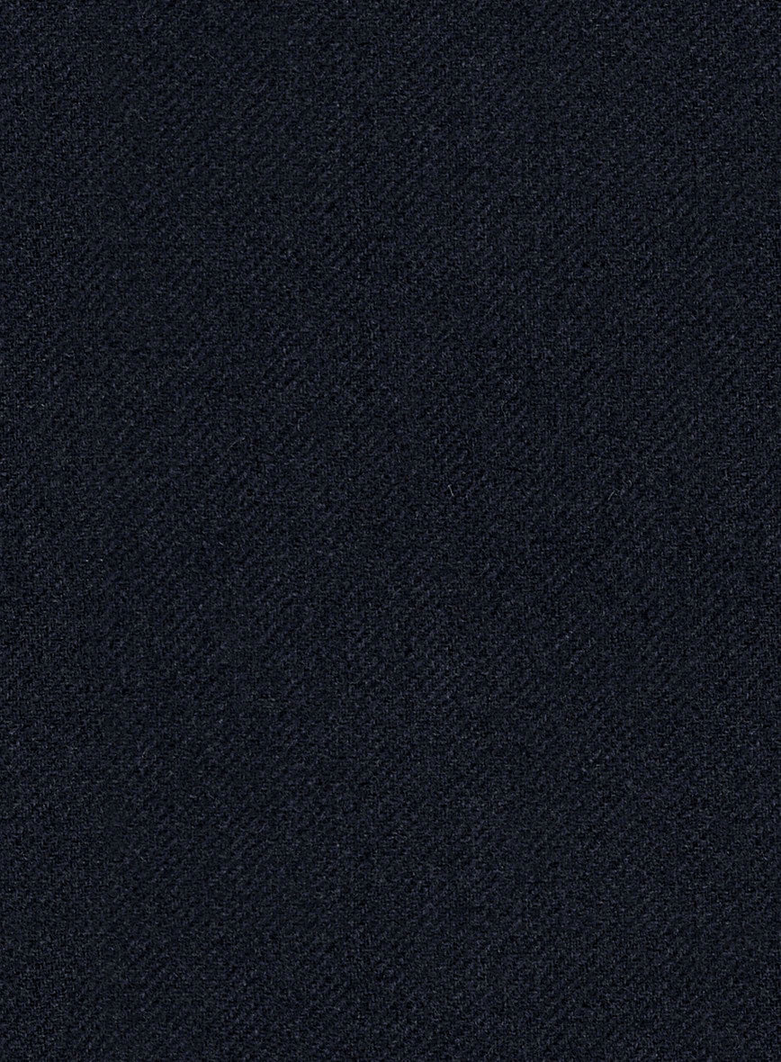 Deep Blue Heavy Tweed Overcoat - StudioSuits