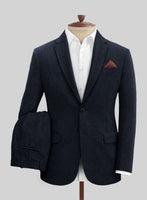 Deep Blue Heavy Tweed Suit - StudioSuits