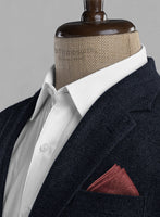 Deep Blue Heavy Tweed Suit - StudioSuits