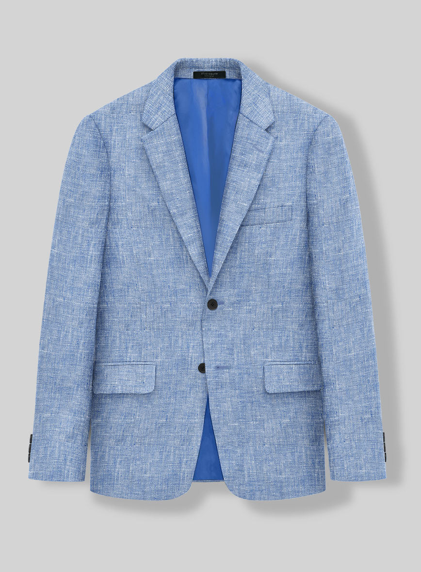 Desert Blue Linen Suit - StudioSuits