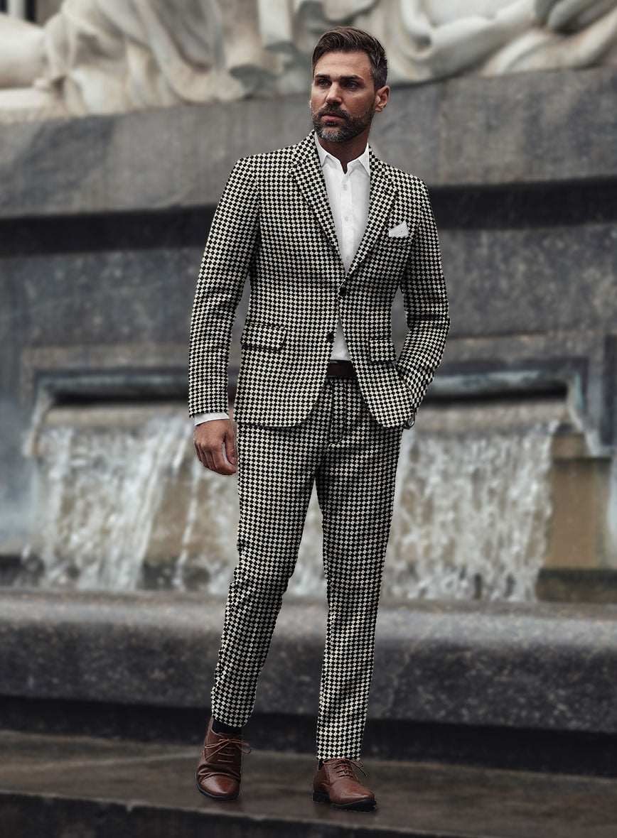 Diamond Noir Tweed Suit - StudioSuits