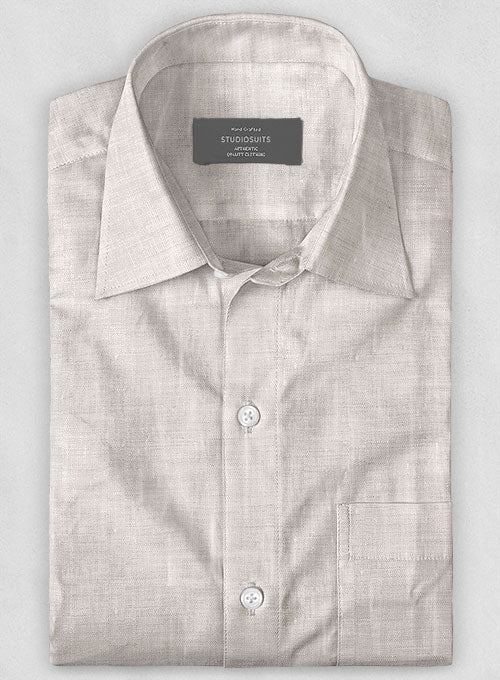 Dublin Fawn Linen Shirt - StudioSuits