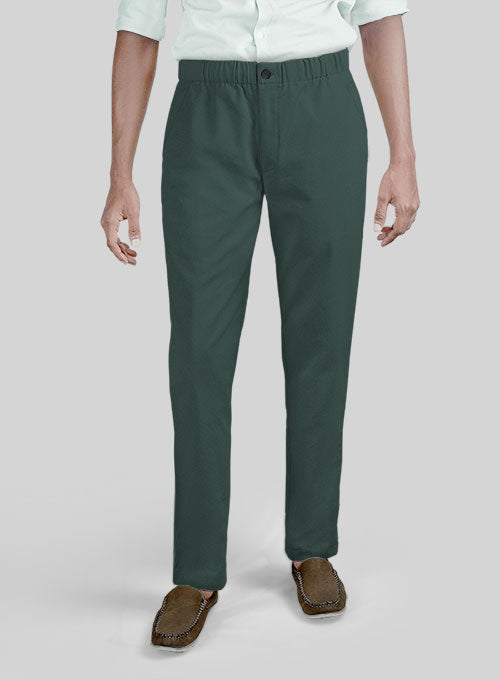 Easy Pants Gallo Green Stretch Chino - StudioSuits