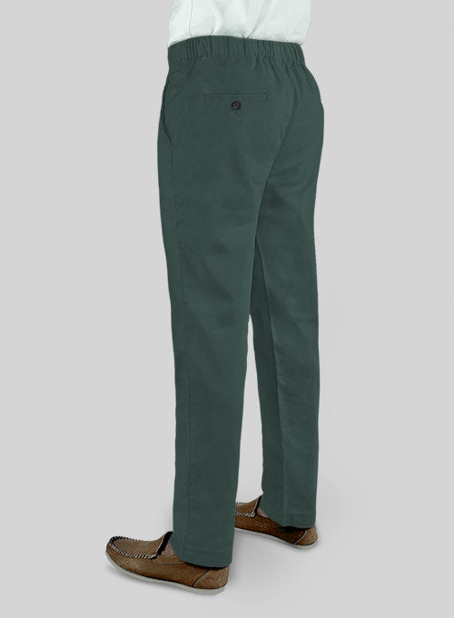 Easy Pants Gallo Green Stretch Chino - StudioSuits