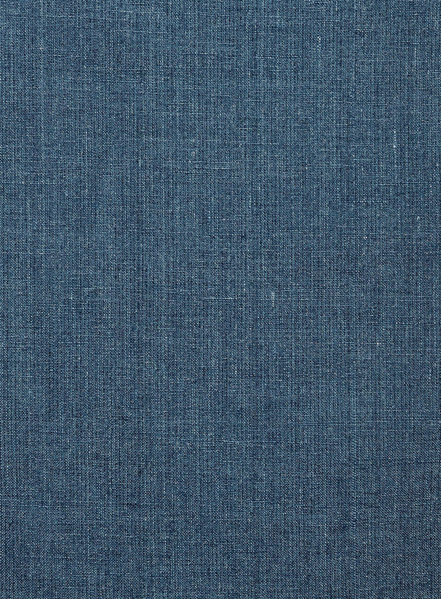 Easy Pants Indigo Blue Linen - StudioSuits