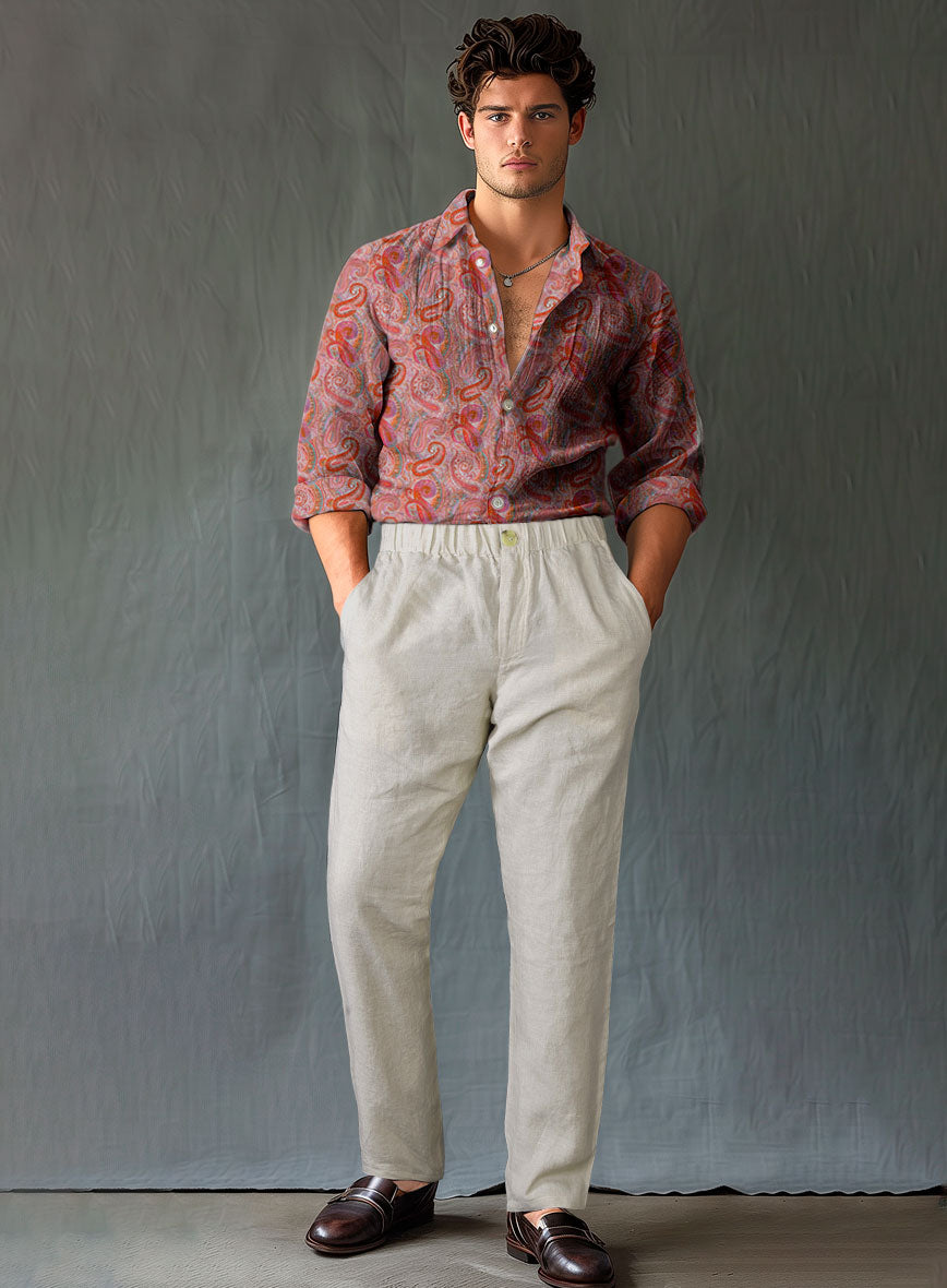 Easy Pants Italian Meadow Linen Pants - StudioSuits