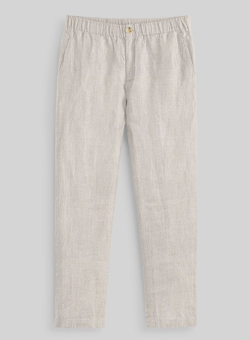 Easy Pants Barn Beige Linen - StudioSuits