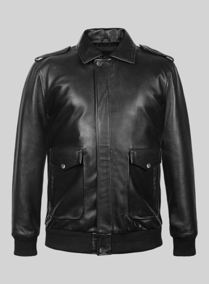 Elite Aviator Leather Jacket – StudioSuits