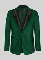 Emerald Green Velvet Tuxedo Jacket - StudioSuits