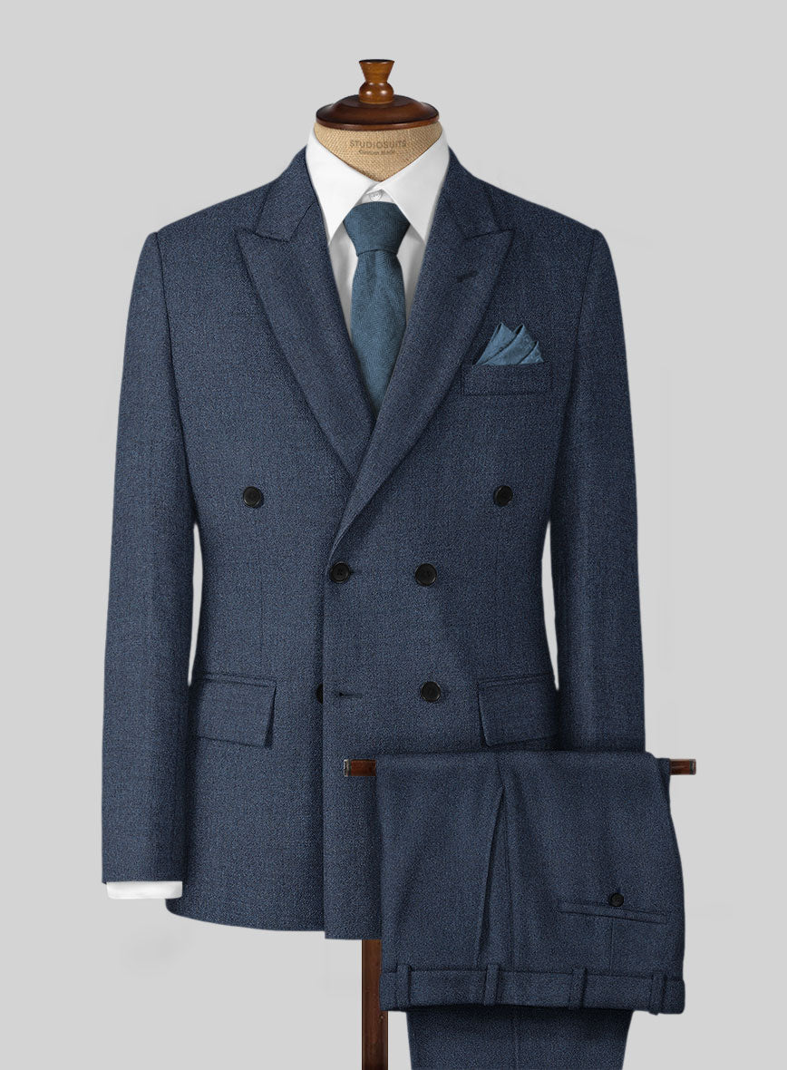 Empire Blue Tweed Suit - StudioSuits