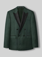 Enigma Green Double Breasted Jacket - StudioSuits