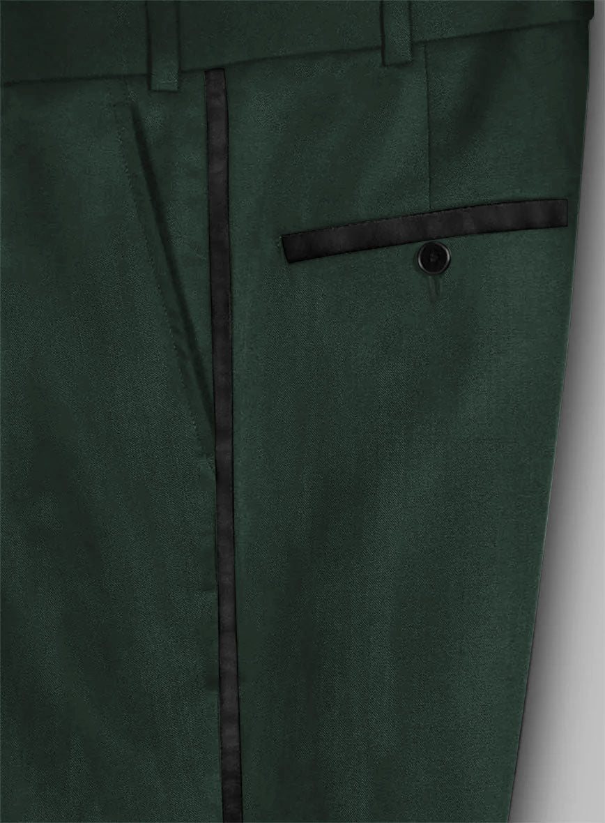 Enigma Green Double Breasted Tuxedo Suit - StudioSuits