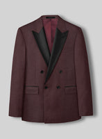 Enigma Wine Double Breasted Tuxedo Suit - StudioSuits