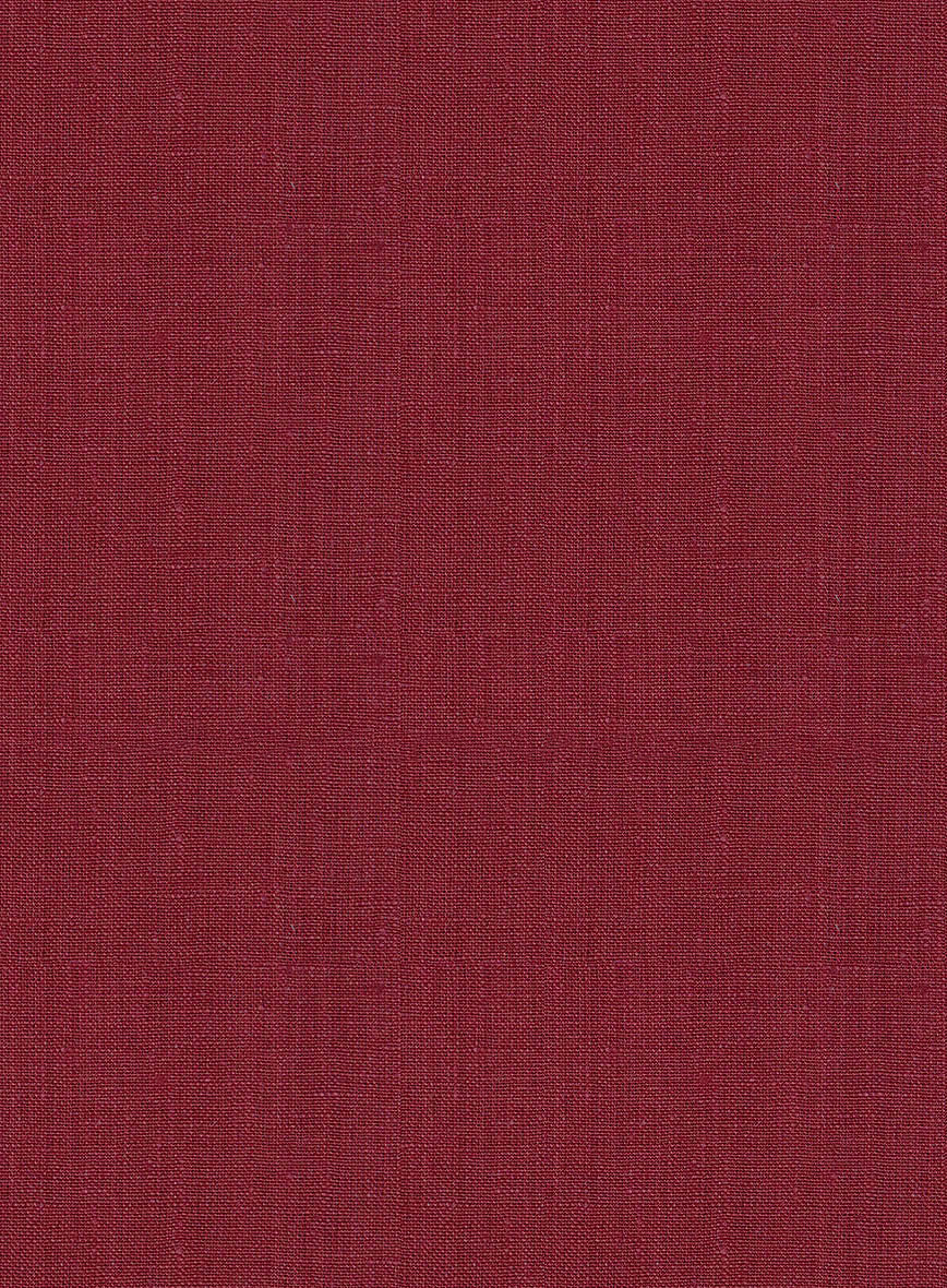 Easy Pants Moscow Maroon Linen - StudioSuits