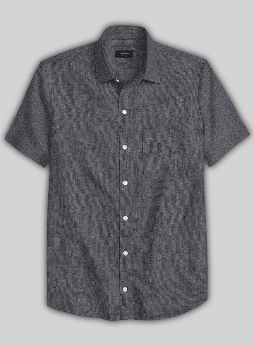 European Haze Purple Linen Shirt - StudioSuits