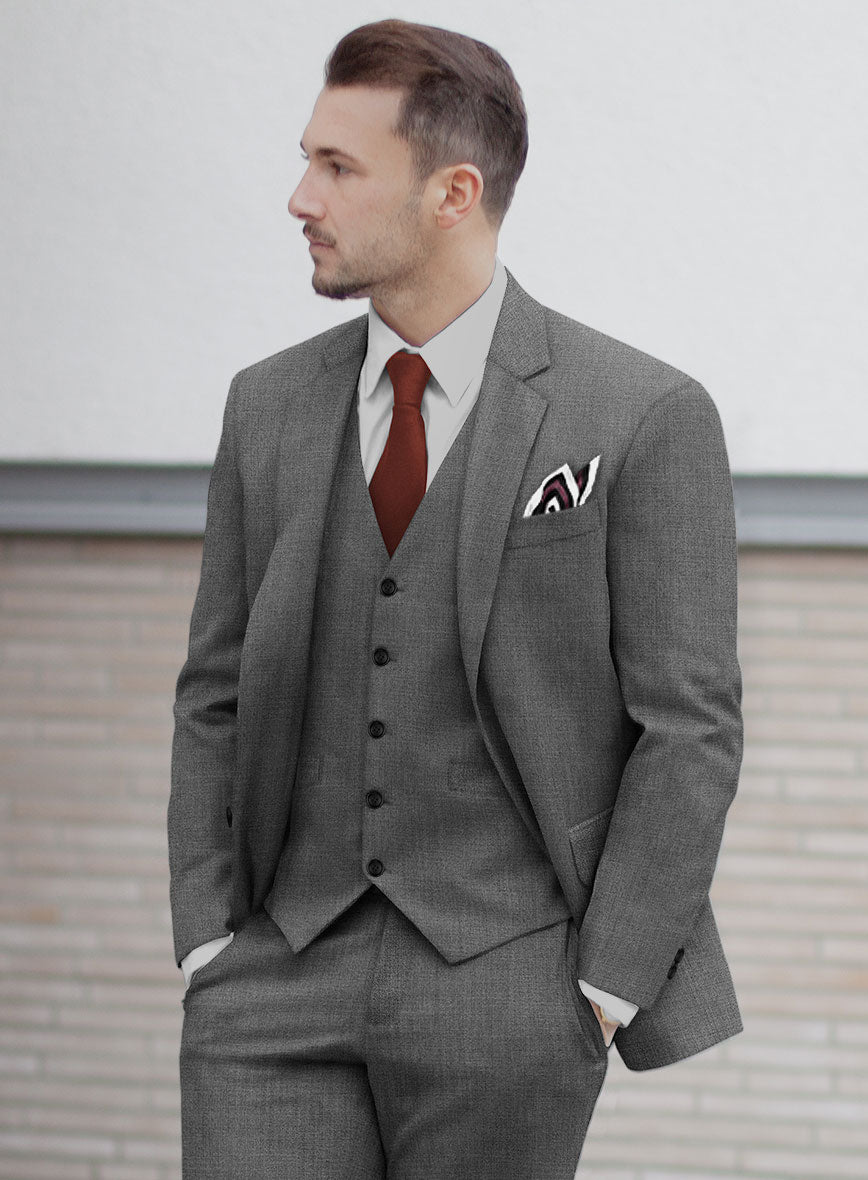 Fresco Gray Wool Jacket - StudioSuits