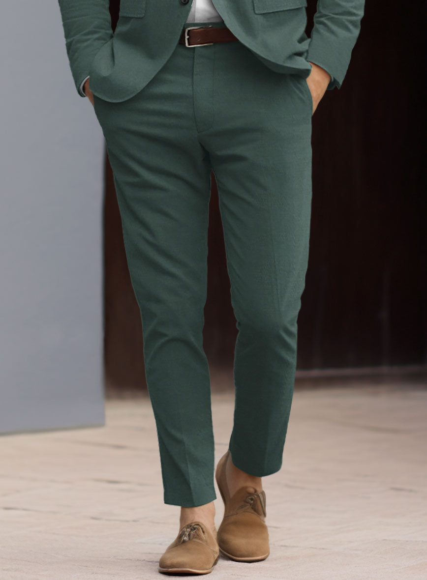 Gallo Green Stretch Chino Suit - StudioSuits