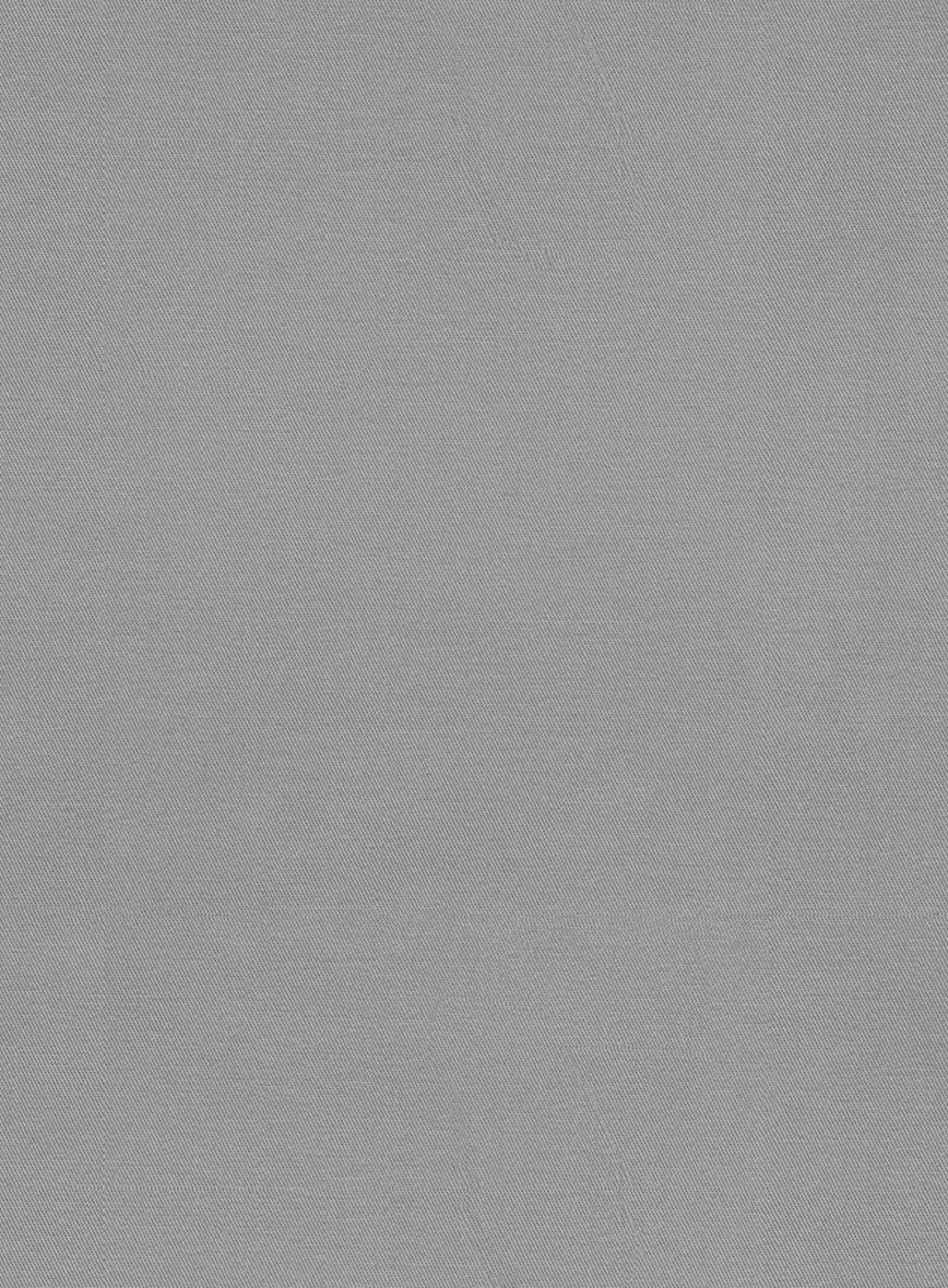 Gray Feather Cotton Canvas Stretch Suit - StudioSuits