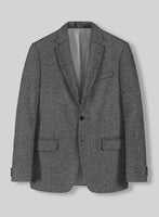 Gray Herringbone Flecks Donegal Tweed Suit - StudioSuits