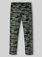 Gray Stretch Camo Suit - StudioSuits