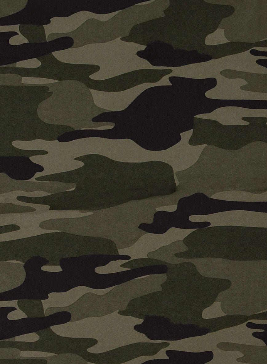 Green Stretch Camo Pants