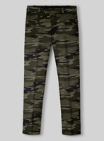 Green Stretch Camo Suit - StudioSuits