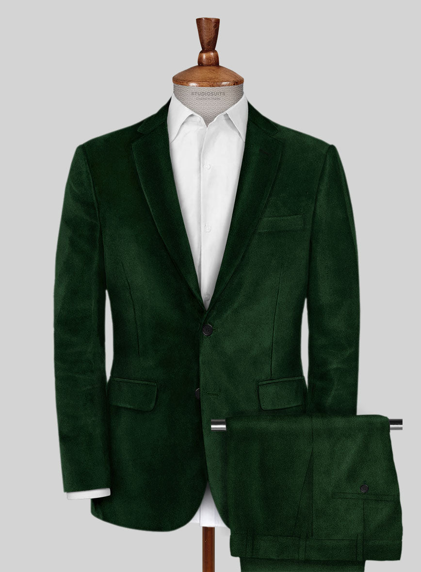 Green Velvet Suit - StudioSuits