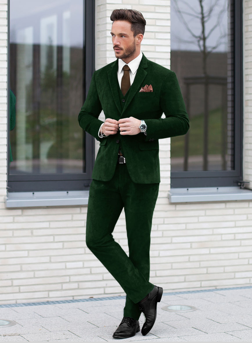 Green Velvet Suit - StudioSuits