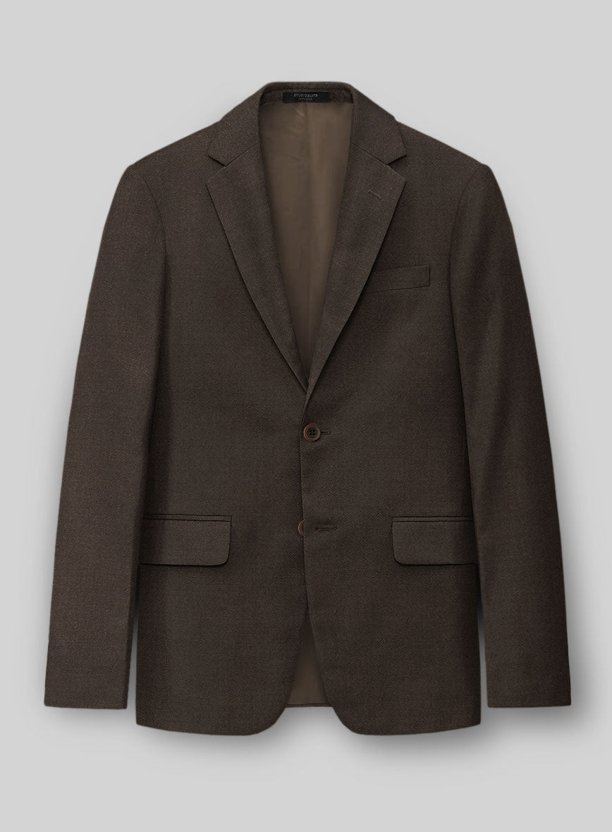 Guabello 1815 Espresso Brown Twill Suit - StudioSuits