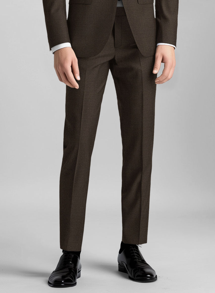 Guabello 1815 Espresso Brown Twill Suit - StudioSuits