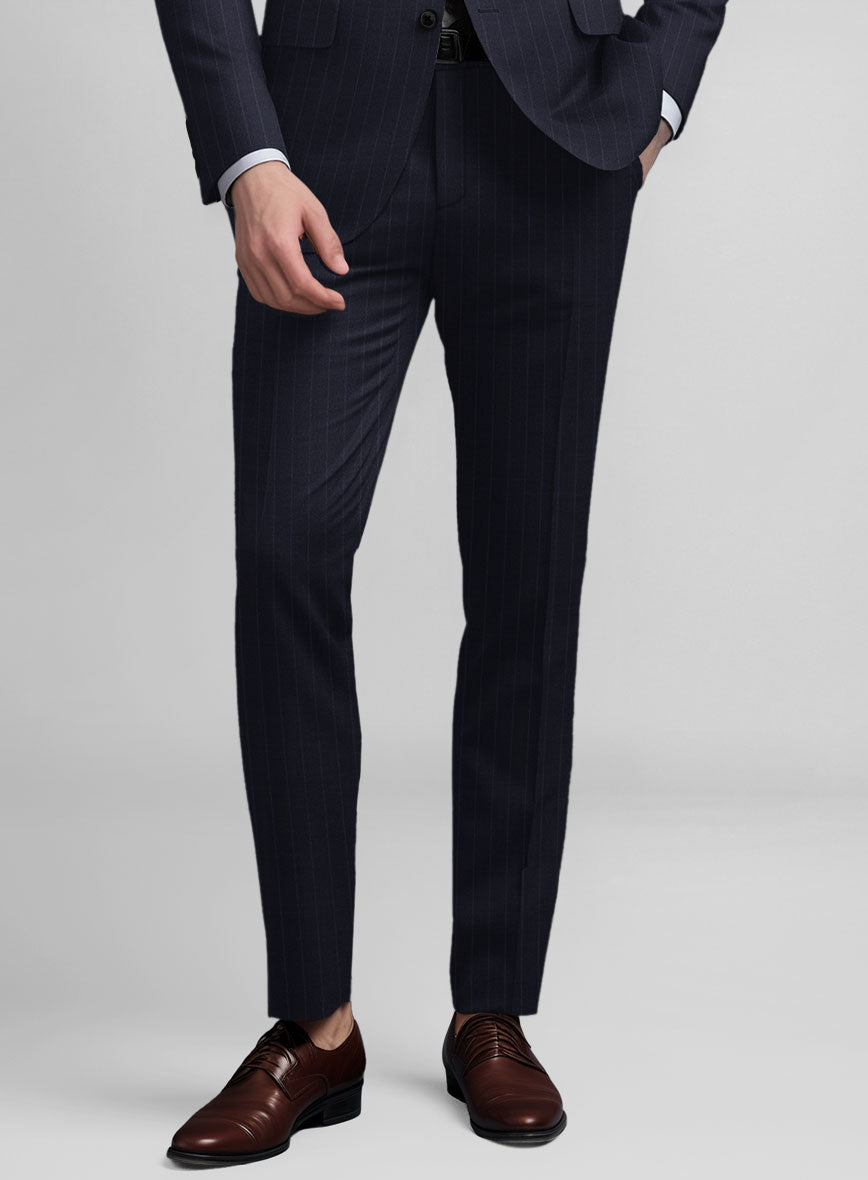 Guabello Dark Blue Pinstripe Suit - StudioSuits