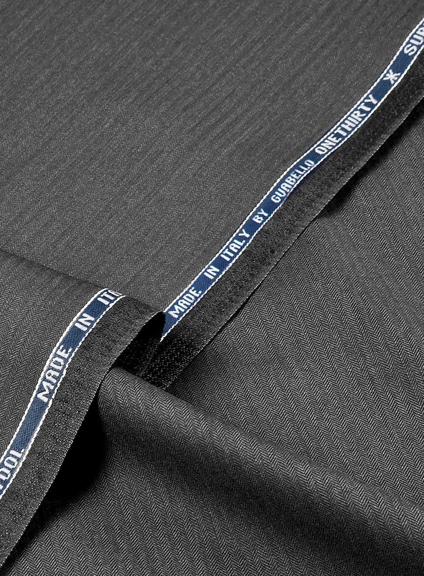 Guabello Gray Herringbone Suit - StudioSuits