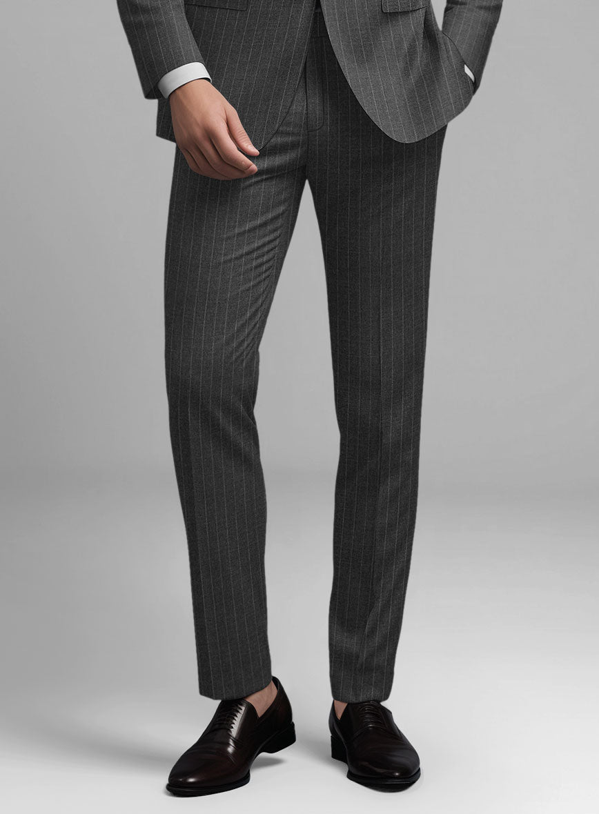 Guabello Gray Pinstripe Suit - StudioSuits