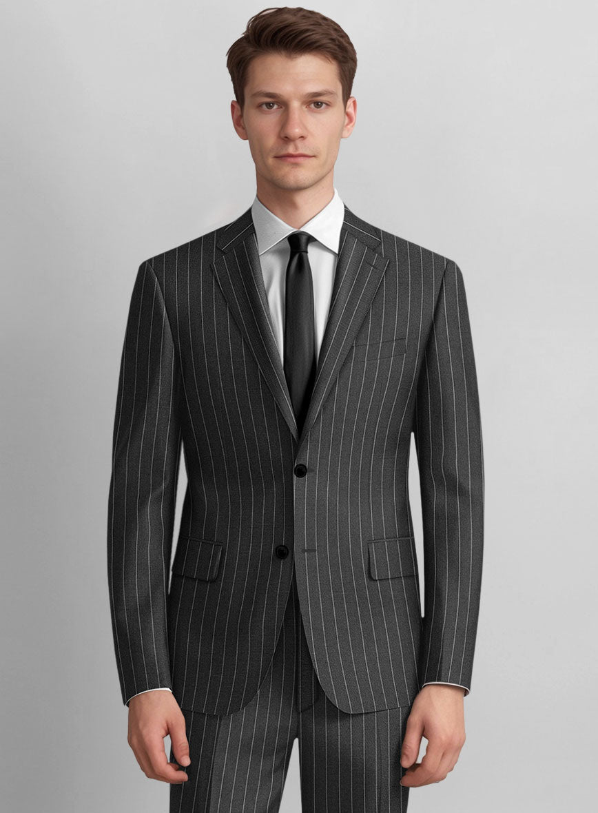 Guabello Gray Rope Stripe Suit