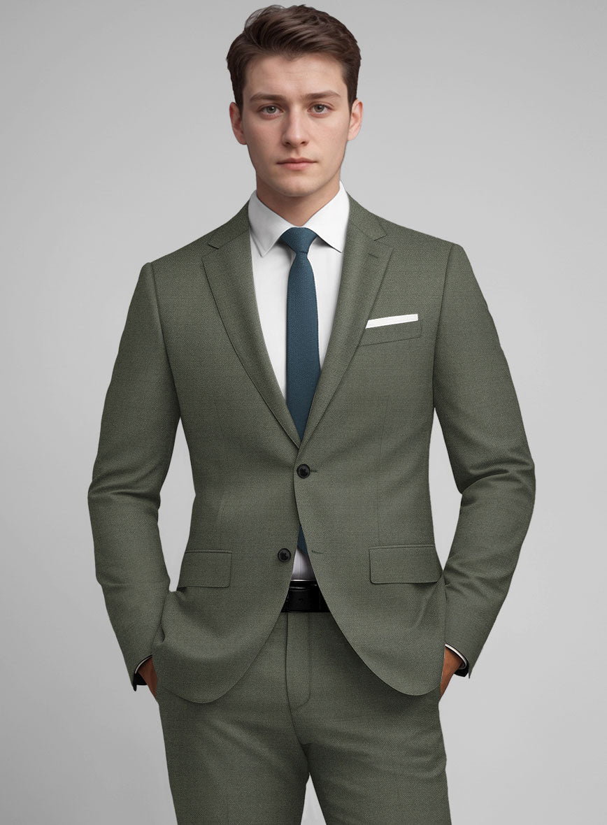 Guabello Green Twill Jacket - StudioSuits