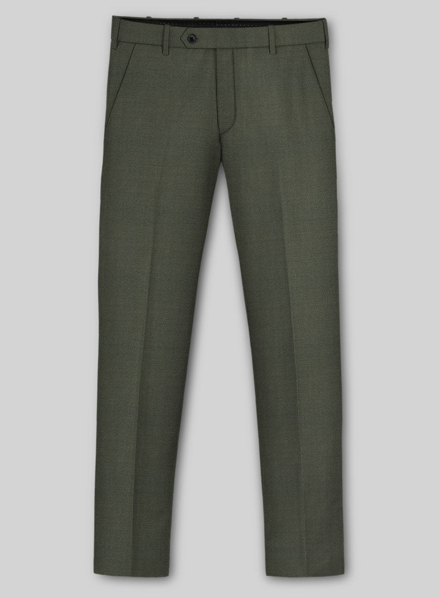 Guabello Green Twill Pants - StudioSuits