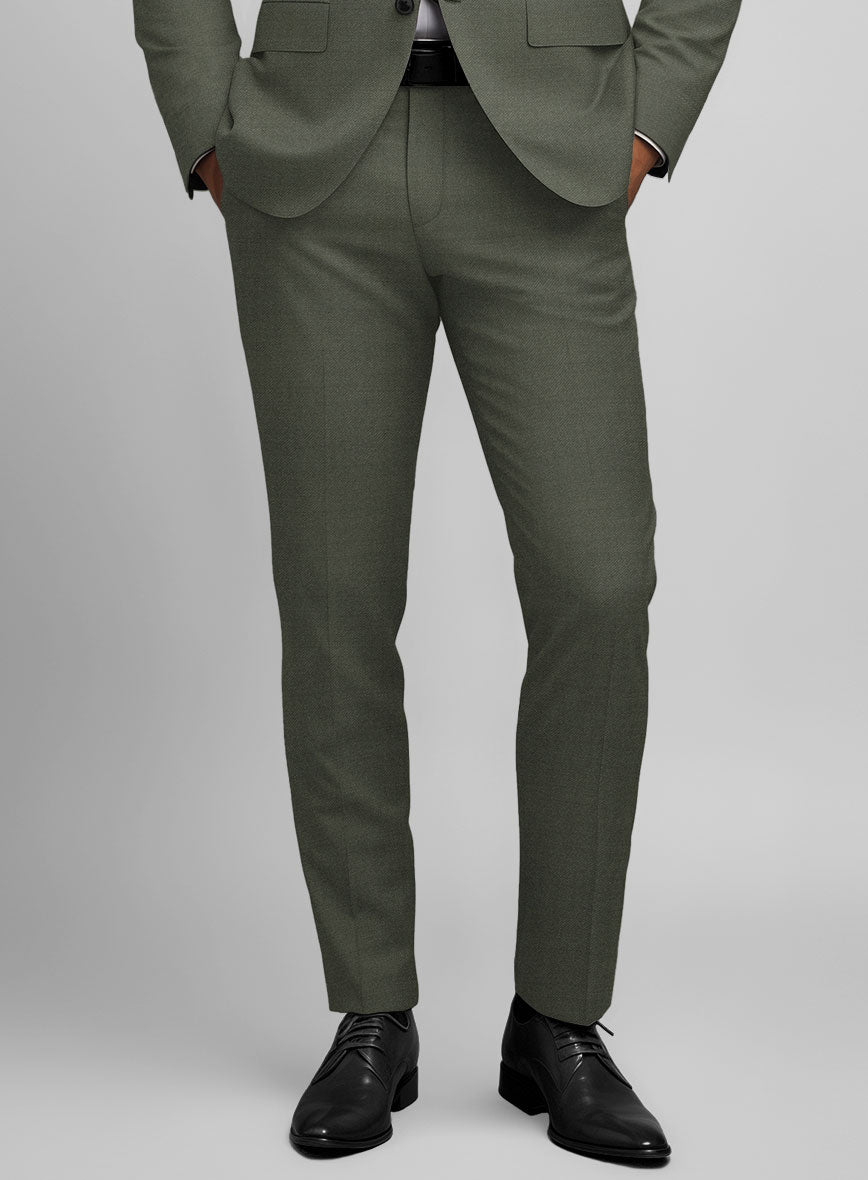 Guabello Green Twill Pants - StudioSuits