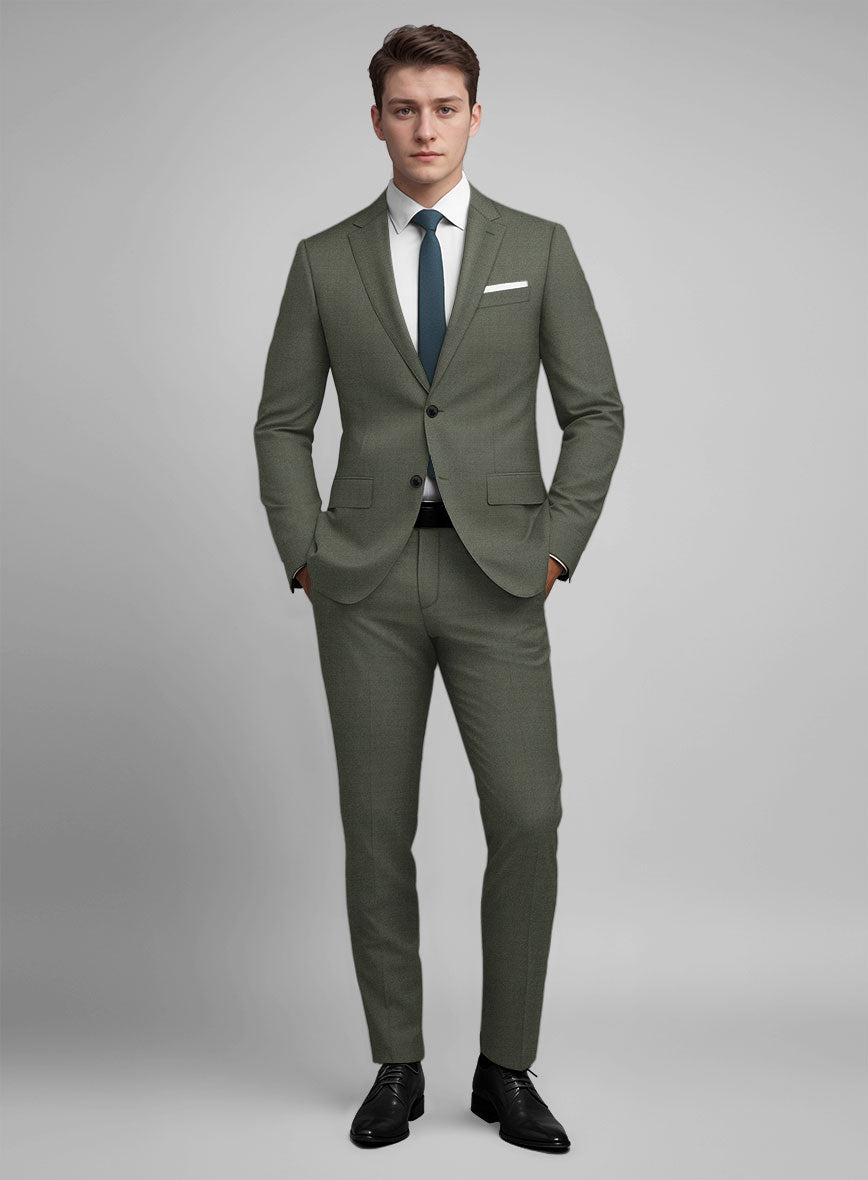 Guabello Green Twill Suit - StudioSuits