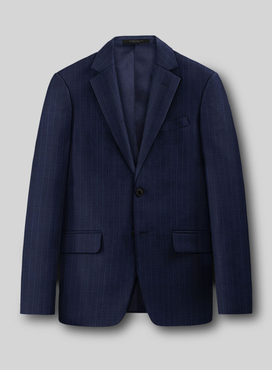 Guabello Royal Blue Pinstripe Suit - StudioSuits