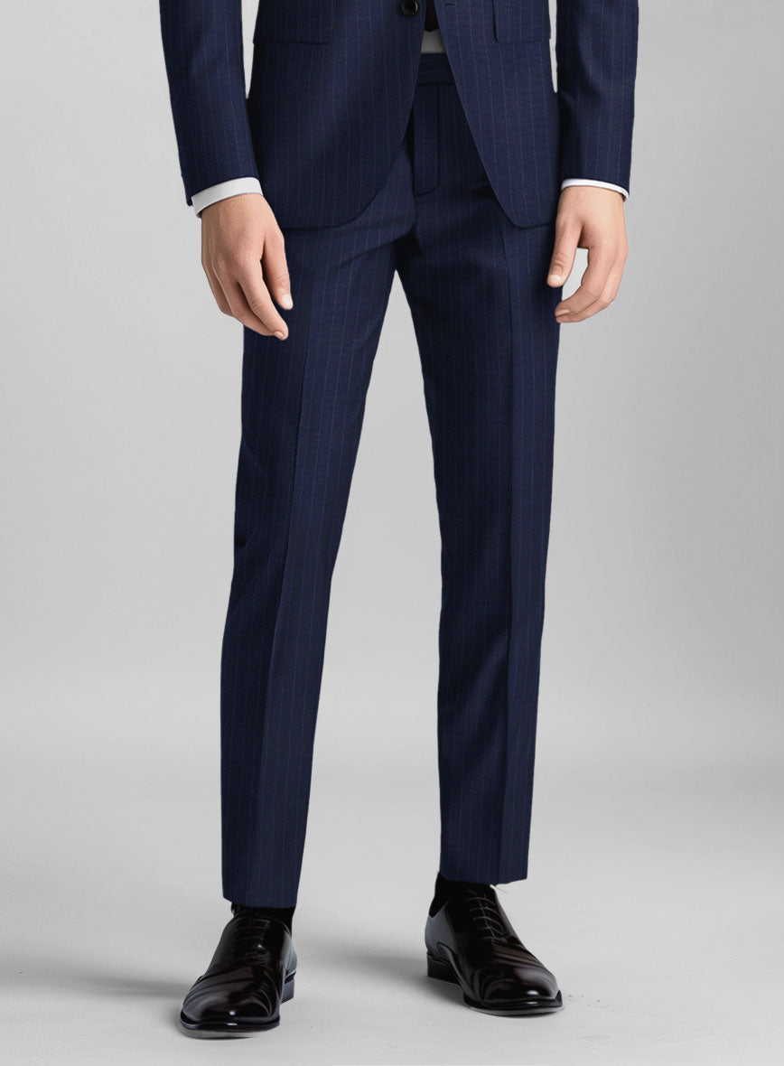 Guabello Royal Blue Pinstripe Suit - StudioSuits