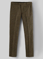 Haberdasher Mustard Brown Tweed Pants - StudioSuits