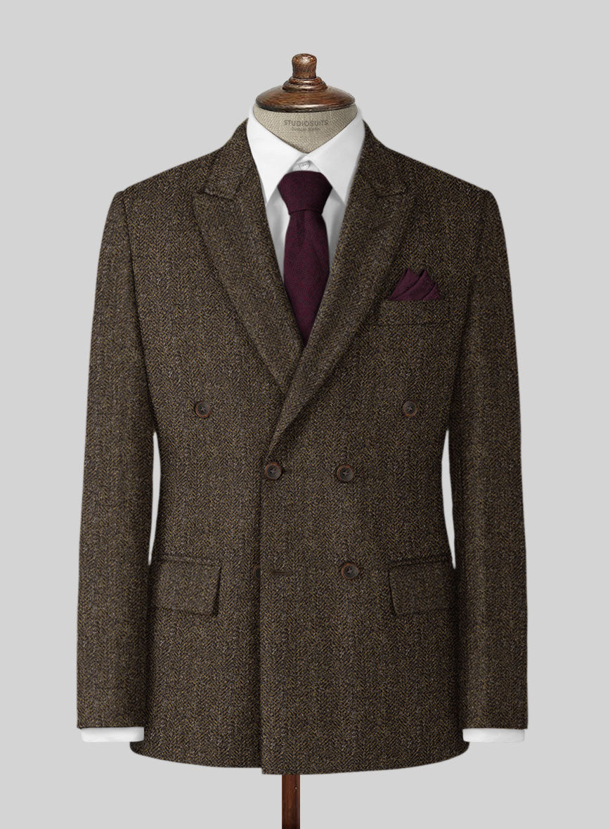 Haberdasher Brown Tweed Jacket - StudioSuits