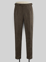 Haberdasher Brown Tweed Highland Trousers - StudioSuits