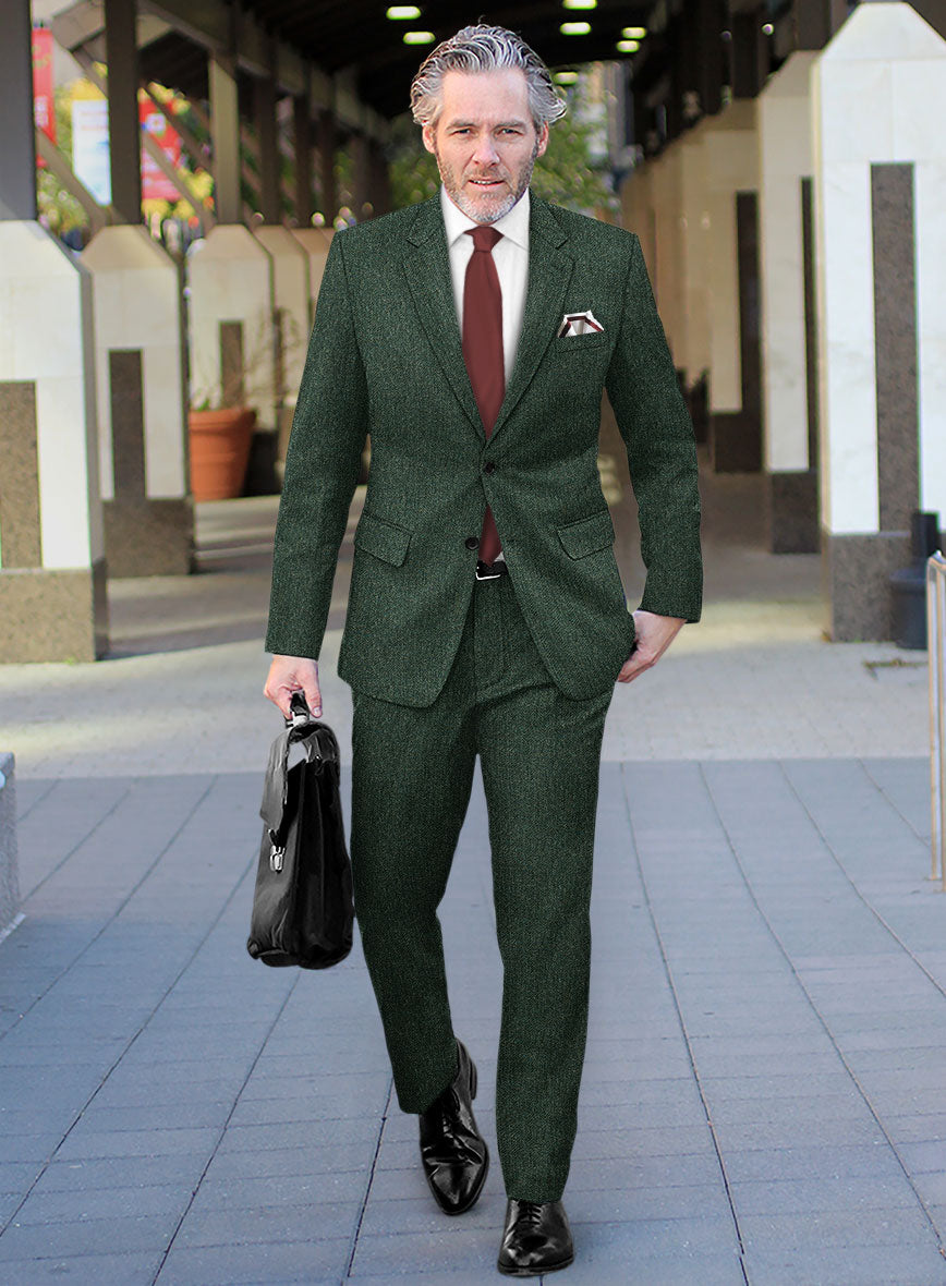 Haberdasher Green Tweed Suit StudioSuits