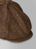 Haberdasher Autumn Rust Tweed Newsboy Cap - StudioSuits