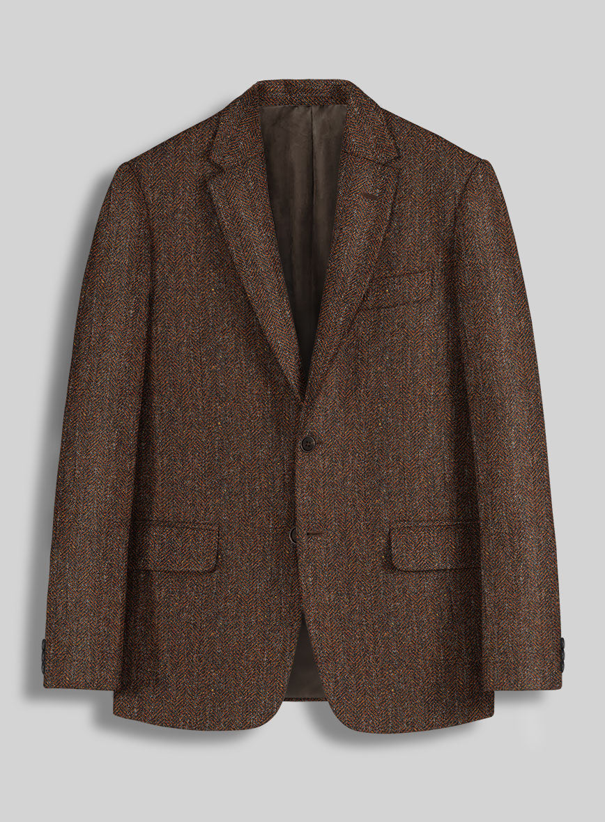 Haberdasher Autumn Rust Tweed Jacket - StudioSuits