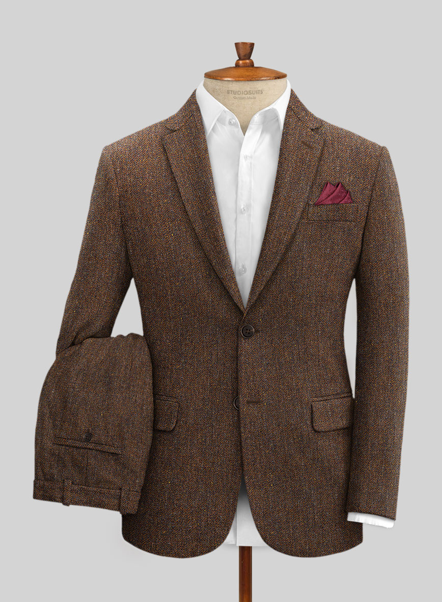 Haberdasher Autumn Rust Tweed Suit – StudioSuits